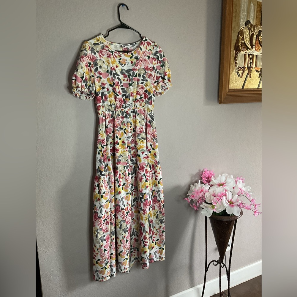 Floral Puff Sleeve Dress